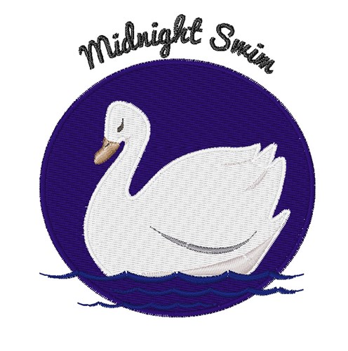 Midnight Swim Machine Embroidery Design