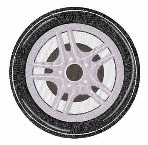 Picture of Car Tire Machine Embroidery Design