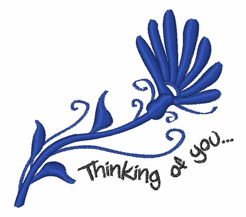 Thinking Of You Machine Embroidery Design