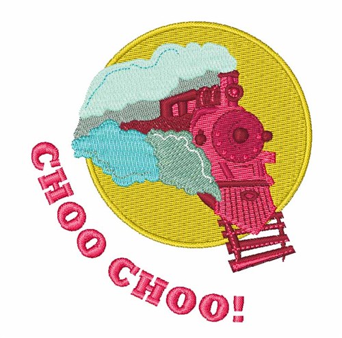 Choo Choo Machine Embroidery Design