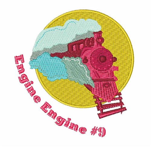 Engine #9 Machine Embroidery Design