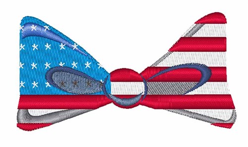USA Flag Tie Machine Embroidery Design