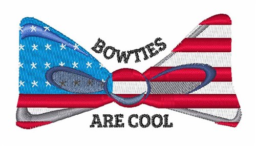 Bowties Are Cool Machine Embroidery Design