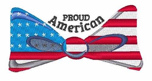 Proud American Machine Embroidery Design