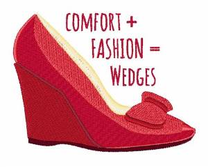 Picture of Fashion Wedges Machine Embroidery Design