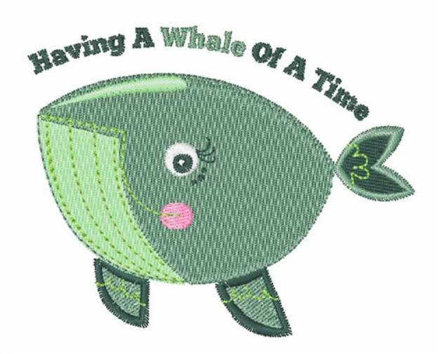 Picture of Whale Of A Time Machine Embroidery Design