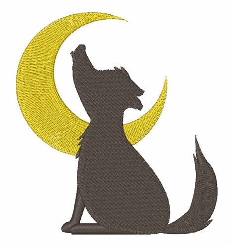 Howl At Moon Machine Embroidery Design