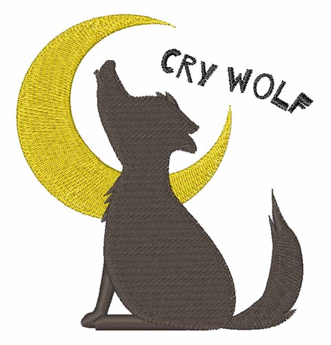Cry Wolf Machine Embroidery Design