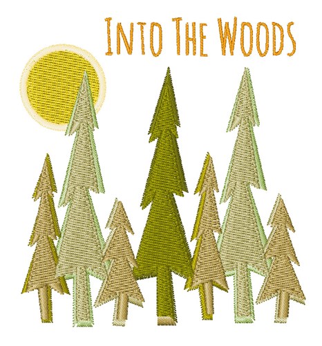 Into The Woods Machine Embroidery Design