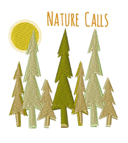 Nature Calls Machine Embroidery Design