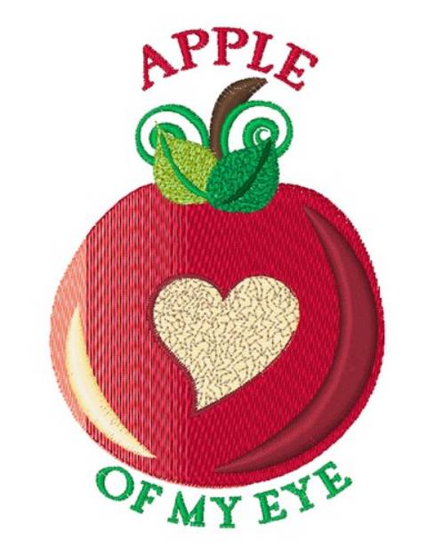 Picture of Apple Of My Eye Machine Embroidery Design