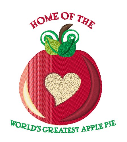 Apple Pie Machine Embroidery Design