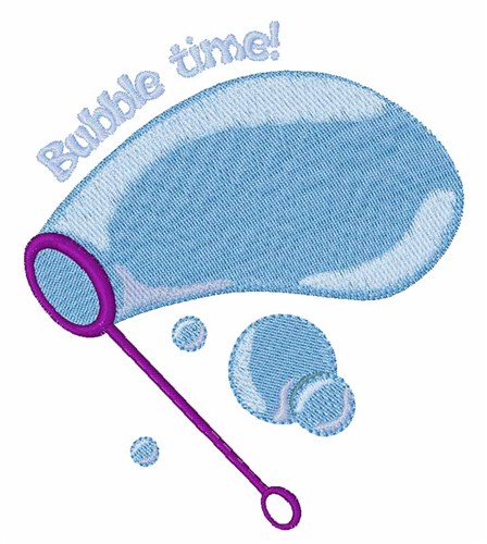 Bubble Time Machine Embroidery Design