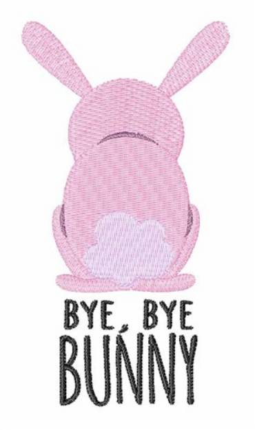 Picture of Bye Bye Bunny Machine Embroidery Design