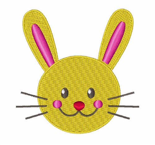 Bunny Face Machine Embroidery Design