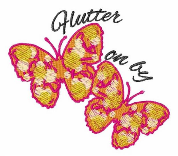 Picture of Flutter On By Machine Embroidery Design