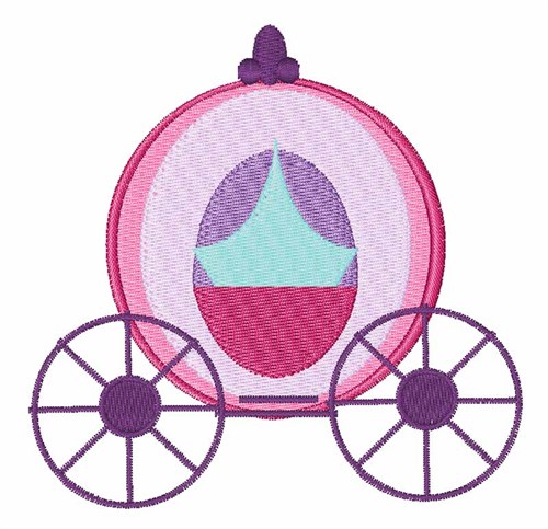 Princess Coach Machine Embroidery Design