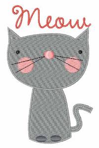 Picture of Meow Kitty Machine Embroidery Design