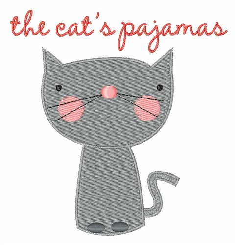 Cats Pajamas Machine Embroidery Design
