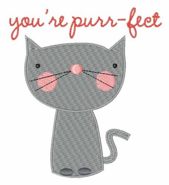 Picture of Youre Purr-fect Machine Embroidery Design