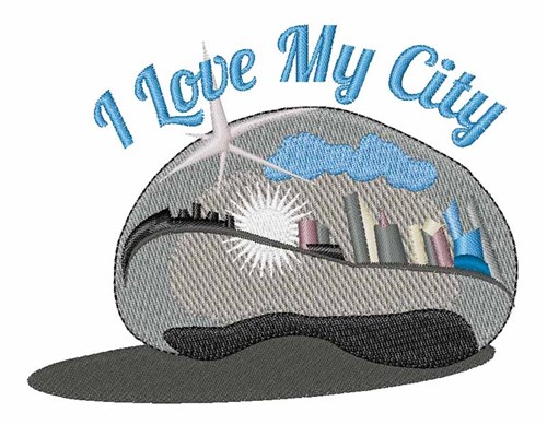 Love My City Machine Embroidery Design