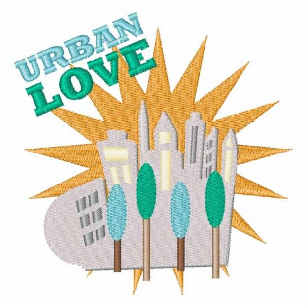 Picture of Urban Love Machine Embroidery Design