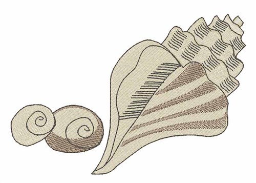 Sea Shells Machine Embroidery Design