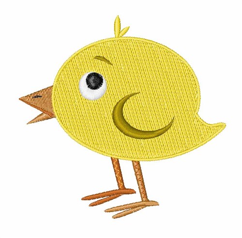 Yellow Chick Machine Embroidery Design
