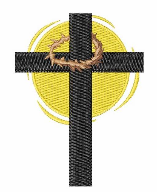 Picture of Easter Cross Machine Embroidery Design