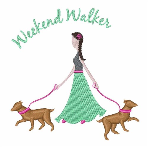Weekend Walker Machine Embroidery Design