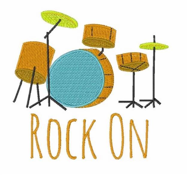 Picture of Rock On Machine Embroidery Design