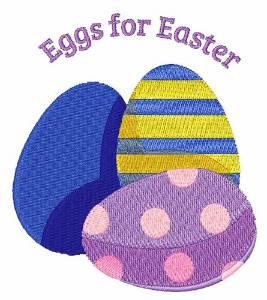 Picture of Eggs For Easter Machine Embroidery Design