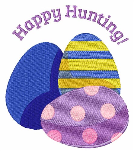 Happy Hunting Machine Embroidery Design