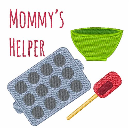 Mommys Helper Machine Embroidery Design