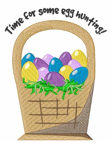 Egg Hunting Machine Embroidery Design