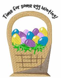 Picture of Egg Hunting Machine Embroidery Design