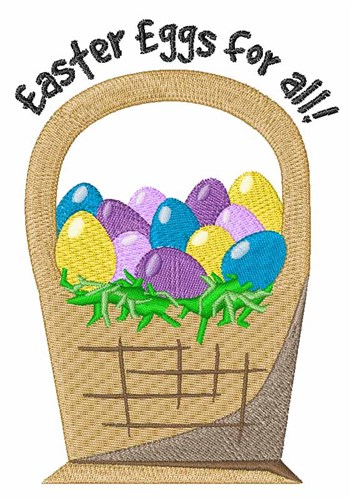 Eggs For All Machine Embroidery Design