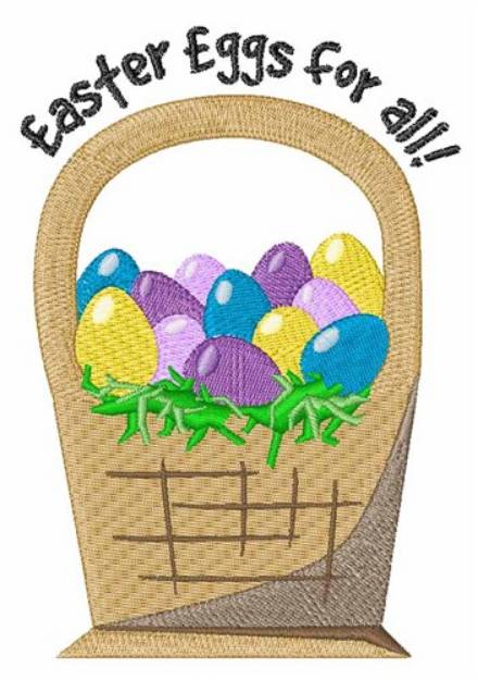 Picture of Eggs For All Machine Embroidery Design