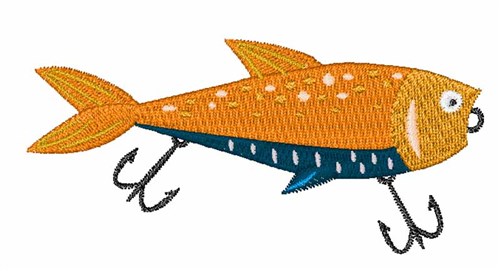 Fish Hook Machine Embroidery Design