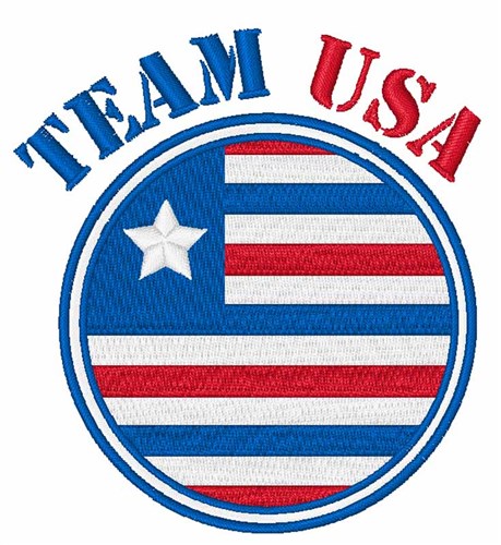 Team USA Machine Embroidery Design