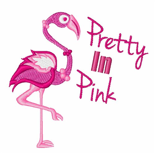 Petty In Pink Machine Embroidery Design