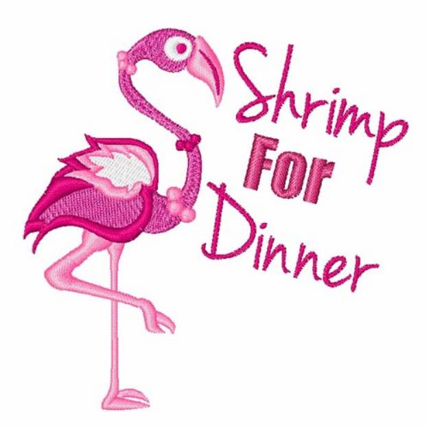 Picture of Shrimp For Dinner Machine Embroidery Design