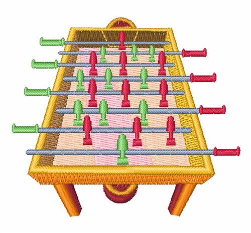 Foosball Table Machine Embroidery Design