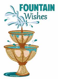 Picture of Fountain Wishes Machine Embroidery Design