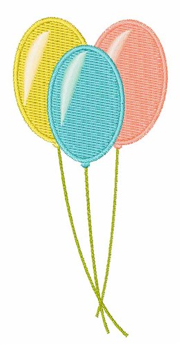 Balloons Machine Embroidery Design