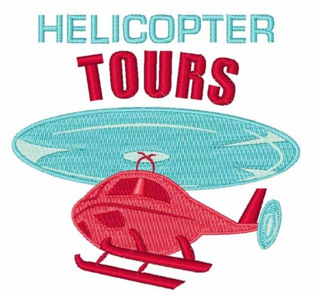 Picture of Helicopter Tours Machine Embroidery Design