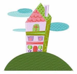 Picture of Pretty House Machine Embroidery Design