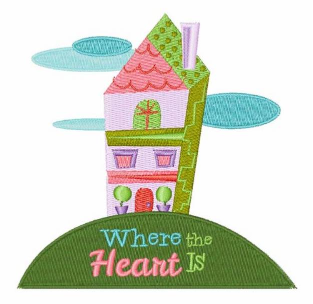 Picture of Where Heart Is Machine Embroidery Design