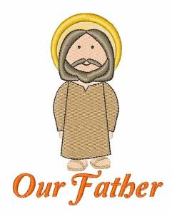 Picture of Our Father Machine Embroidery Design