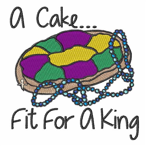 Fit For A King Machine Embroidery Design